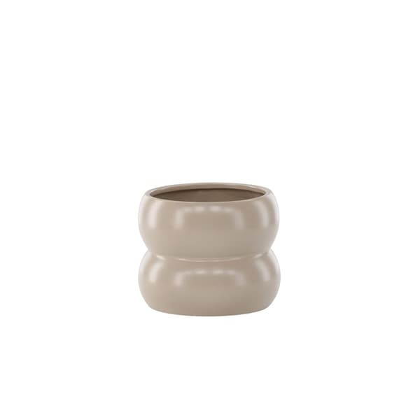 Dapne blomsterpotte matt beige.