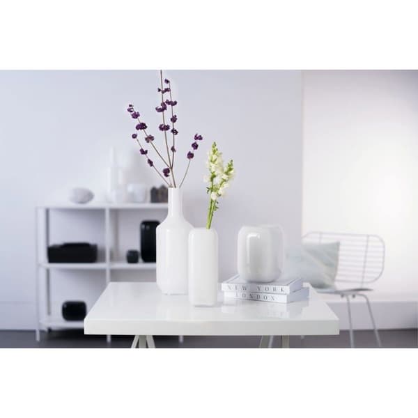 Vas - soliflore Leonardo hem - 041647 - MILANO Vit glasvas 39 cm