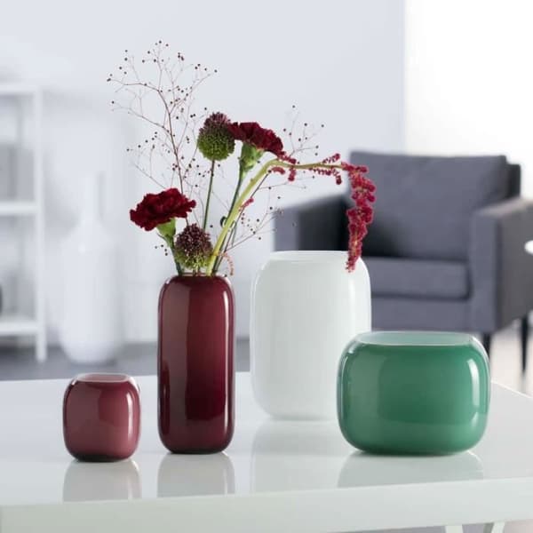 Vas - LEONARDO - Milano - 20 cm - Glas - Vit - Modern Design