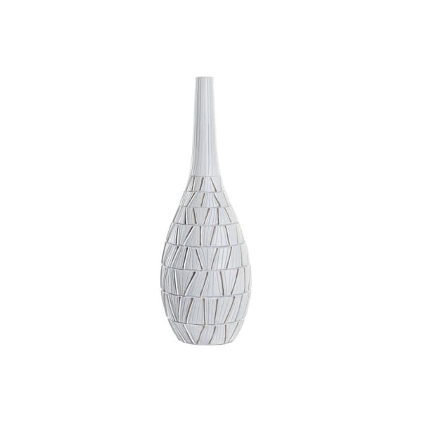 Vas DKD Home Decor Vit Harts Modern (18 x 18 x 50 cm)