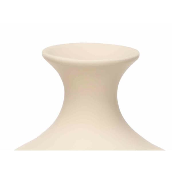 Vas Beige Keramik 21 x 39 x 21 cm (2 antal) Ränder