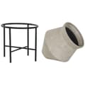 Miniatyrbillede 3 af 4: Vase Home ESPRIT Metal Magnesium 32,5 x 32,5 x 50 cm
