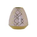 Miniatyrbillede 1 af 3: Vase DKD Home Decor Porcelæn Pink Gylden Orientalsk Chromsalt 16 x 16 x 18 cm