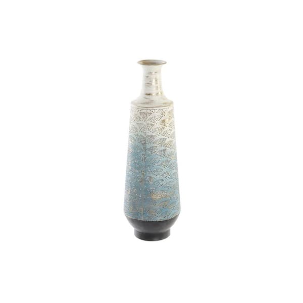 Vase DKD Home Decor Metal Tricolour Araber (19 x 19 x 56 cm)