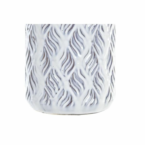 Vase DKD Home Decor Blå To-farvet Porcelæn Middelhavet 13 x 13 x 31 cm