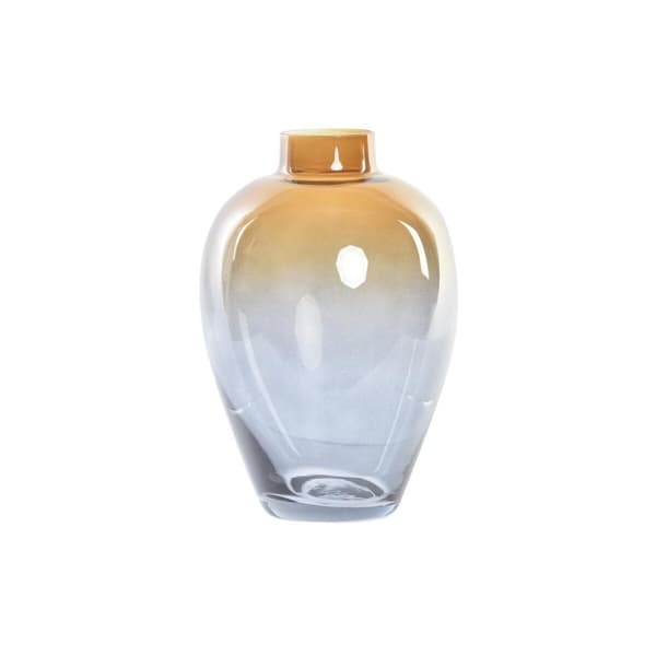 Vase DKD Home Decor To-farvet Krystal 10 x 10 x 15 cm