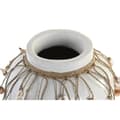 Miniatyrbillede 2 af 3: Vase DKD Home Decor Blå Hvid Bambus Muslinger 20 x 20 x 26 cm (2 enheder)