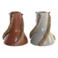 Miniatyrbillede 1 af 4: Vase DKD Home Decor Grå Terrakotta 26 x 26 x 30 cm (2 enheder)