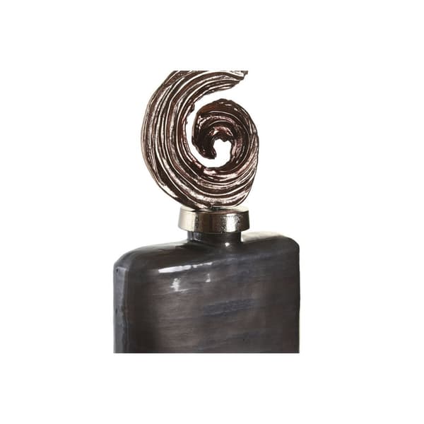 Vase DKD Home Decor Multifarvet Aluminium Krystal 19 x 12 x 55 cm
