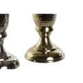 Miniatyrbillede 2 af 2: Vase DKD Home Decor Gylden Sølvfarvet Aluminium 13 x 13 x 33 cm (2 enheder)
