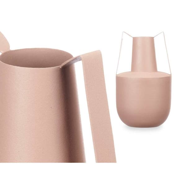 Vase Med håndtag Sand Stål 14 cm (6 enheder)