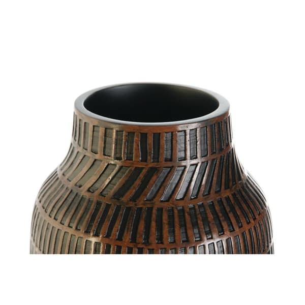 Vase Home ESPRIT Brun Sort Harpiks Kolonistil 20 x 20 x 48 cm