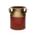 Miniatyrbillede 1 af 2: Vase Versa Serpentine Rød Metal 16 x 20 x 20 cm