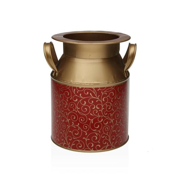Vase Versa Serpentine Rød Metal 16 x 20 x 20 cm