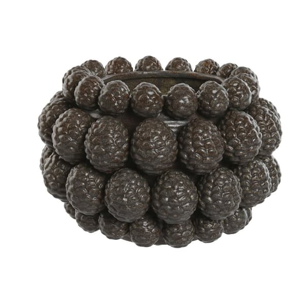 Maljakko Home ESPRIT Ruskea Kivitavara Ananas 30 x 30 x 20 cm