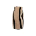 Pikkukuva 1 / 3: Maljakko Home ESPRIT Musta Kerma Kristalli Moderni 15 x 15 x 29,2 cm