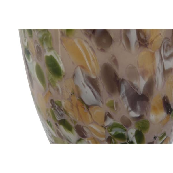 Vase Home ESPRIT Multifarvet Krystal Moderne 19,5 x 19,5 x 29,7 cm