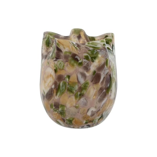 Vase Home ESPRIT Multifarvet Krystal Moderne 18 x 18 x 21,5 cm