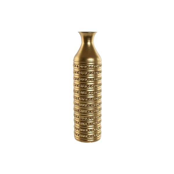 Vase Home ESPRIT Gylden Metal Moderne 13 X 13 X 51,5 cm