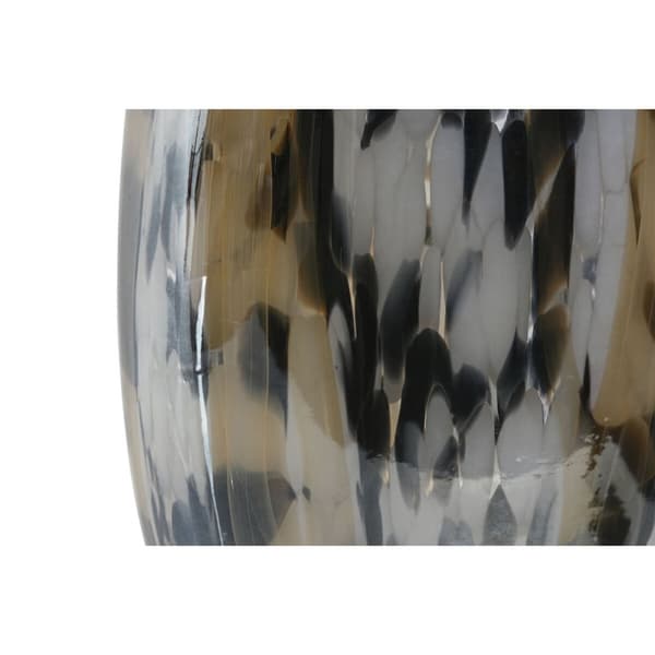 Vas Home ESPRIT Svart Kräm Glas Modern 14,5 x 9,5 x 27,1 cm