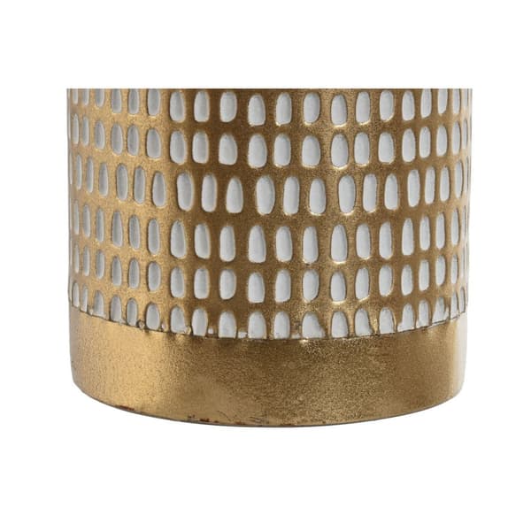 Vas Home ESPRIT Vit Gyllene Metall Modern 14,5 x 14,5 x 55,5 cm