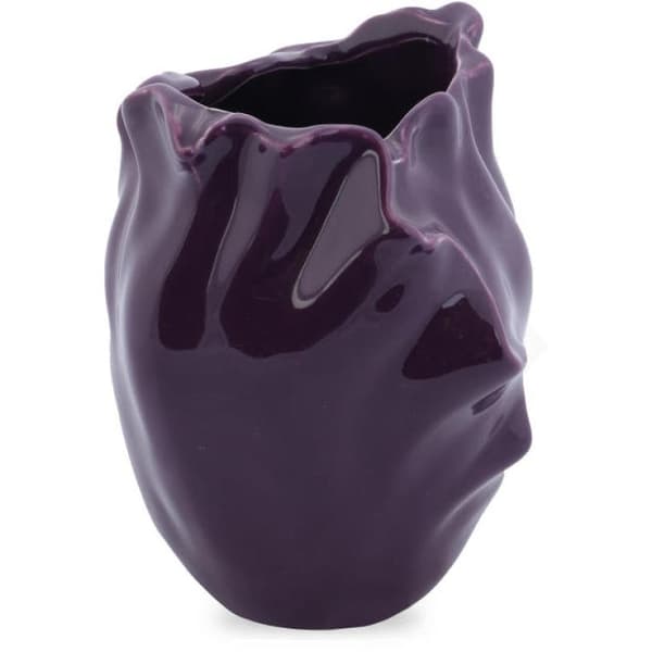 'Purple Flower' keramisk vase med anti-skridpuder