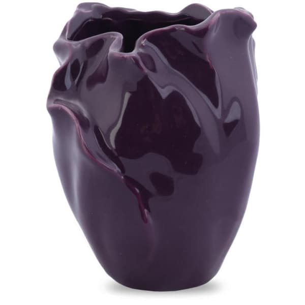 'Purple Flower' keramisk vase med anti-skridpuder
