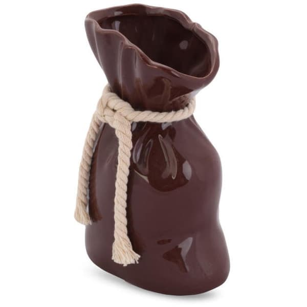 Keramisk vase Brown Pouch med skridsikre puder
