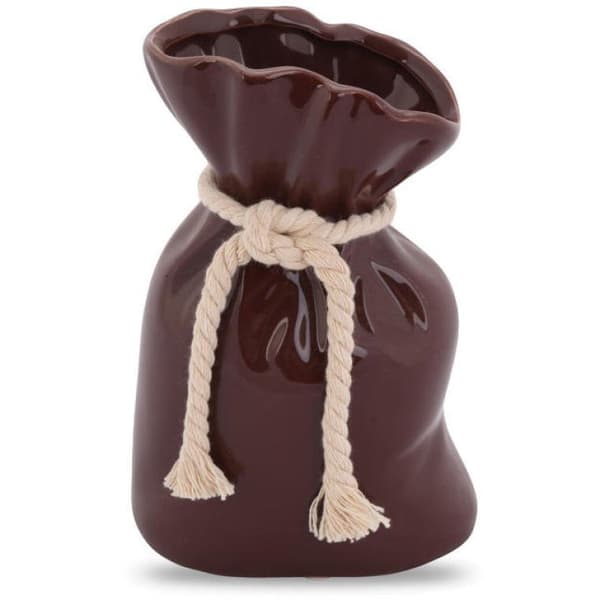 Keramisk vase Brown Pouch med skridsikre puder