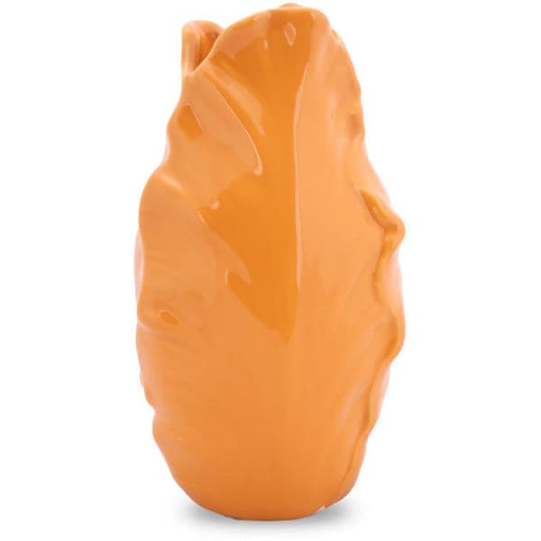 Orange dekorativ vase i form af en blomsterknop