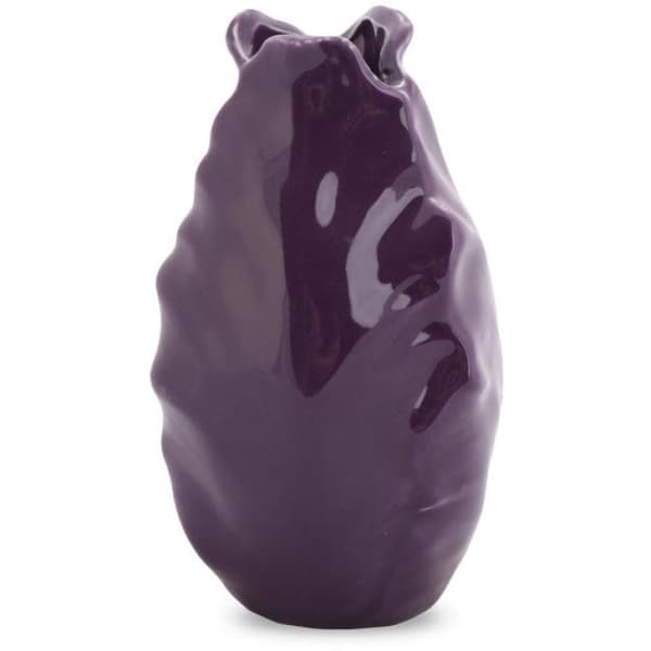 Dekorativ vase med lilla blomsterknop