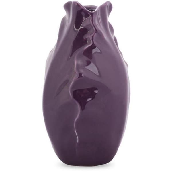 Dekorativ vase med lilla blomsterknop