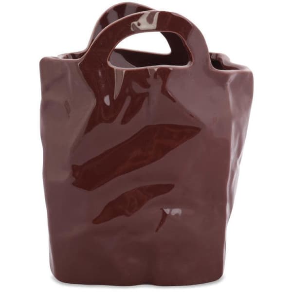 Brun Elegance vase med en unik form