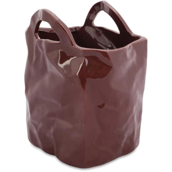 Brun Elegance vase med en unik form