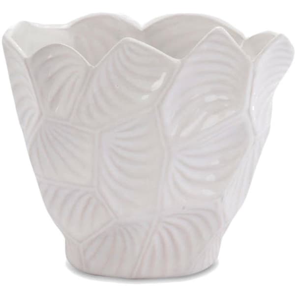 JJ White Keramik Vase Multifunktionel med Anti-Slip Pads