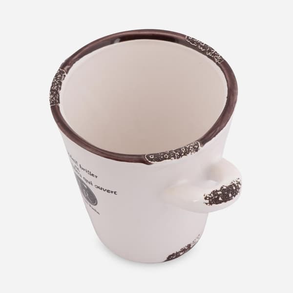 Stilfuldt keramikkrus med skridsikre håndtag, 10 cm