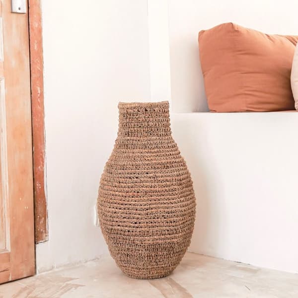 Rootz Woven Boho Maljakko SAKRA valmistettu banaanikuidusta ja raffiasta