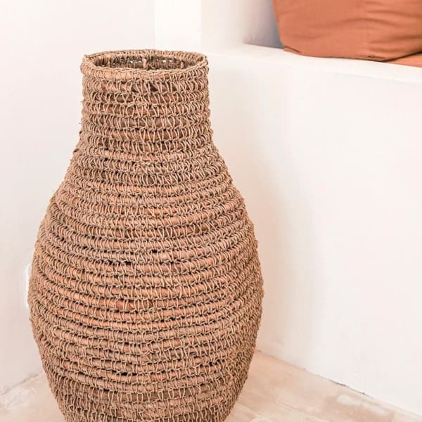 Rootz Woven Boho Maljakko SAKRA valmistettu banaanikuidusta ja raffiasta
