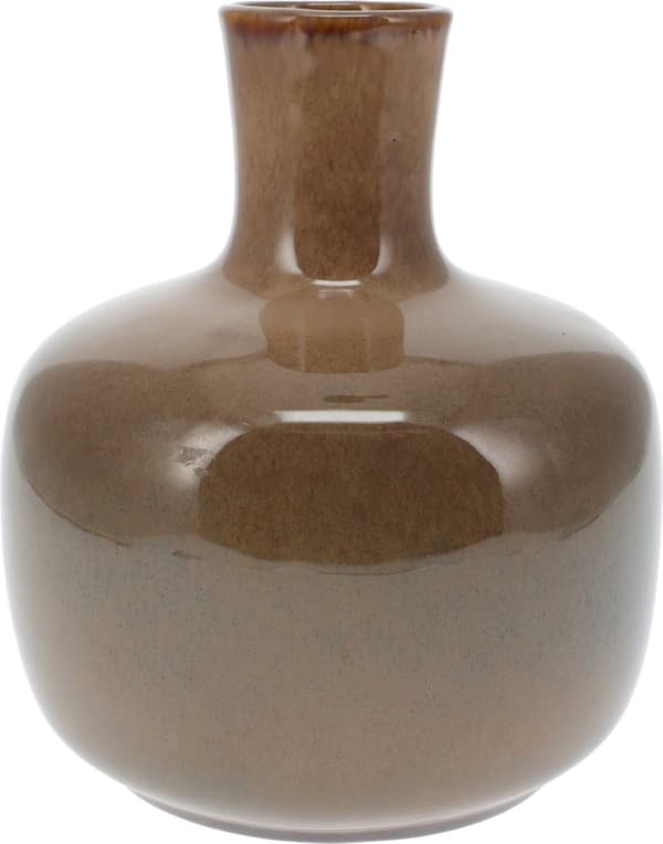 Vas Beige Grå Brun Keramik