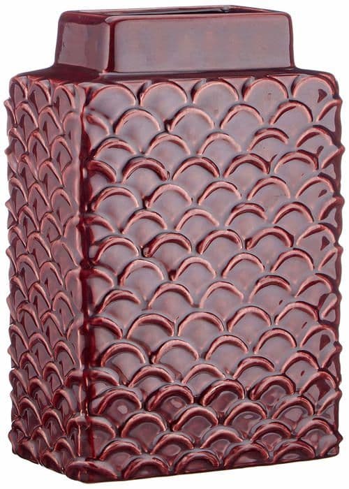 Vas - soliflore Homemania - HOMHP0213 - Elegant II dekorativ vas, objekthållare, vit, blått porslin, 20 x 20 x 36 cm