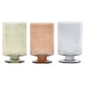 Miniatyrbillede 1 af 3: Vase Home ESPRIT Blå Grøn Rav Krystal Moderne 12,5 x 12,5 x 20 cm (3 enheder)