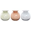 Miniatyrbillede 1 af 3: Vase Home ESPRIT Blå Grøn Rav Krystal Moderne 17,5 X 17,5 X 18,2 cm (3 enheder)