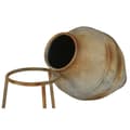 Miniatyrbillede 5 af 5: Vase Home ESPRIT Beige Metal 49 X 49 X 93 cm