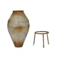 Miniatyrbillede 1 af 5: Vase Home ESPRIT Beige Metal 49 X 49 X 93 cm