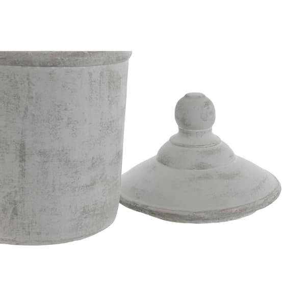 Maljakko Home ESPRIT Harmaa Sementti Itämainen 19 x 19 x 31 cm