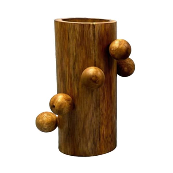 Vase Home ESPRIT Brun Mangotræ 16 x 16 x 23 cm