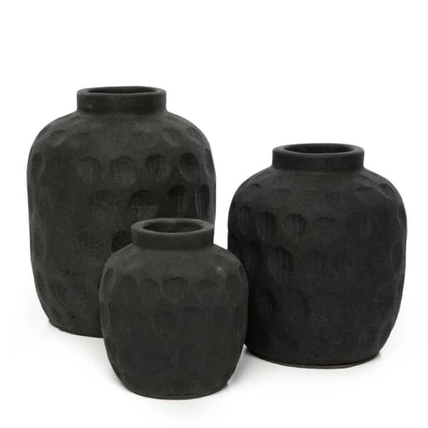 Rootz Trendig Vas - Terracotta Vas - Ribbad struktur - Pop of Color - 20cm x 20cm x 22cm