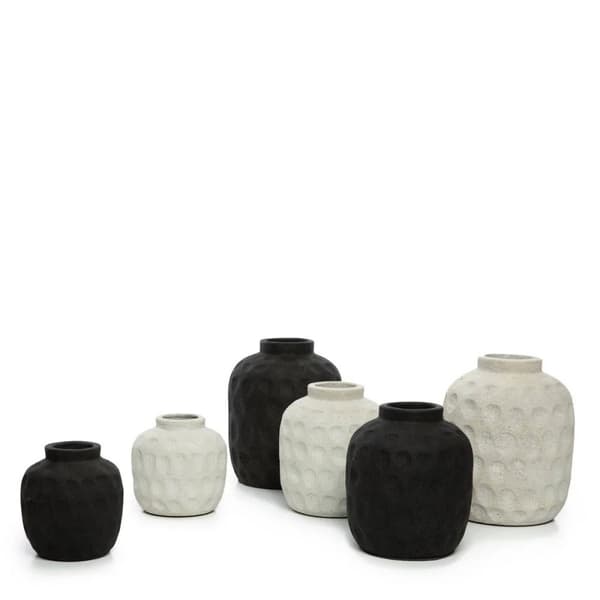 Rootz Trendig Vas - Terracotta Vas - Ribbad struktur - Pop of Color - 20cm x 20cm x 22cm