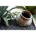 Miniatyrbillede 2 af 7: Rootz Funky Vase S - Terracotta Masterpiece - Antik grå vase - Silver Shine - Perfekt til tørrede blomster - 25cm x 25cm x 19cm