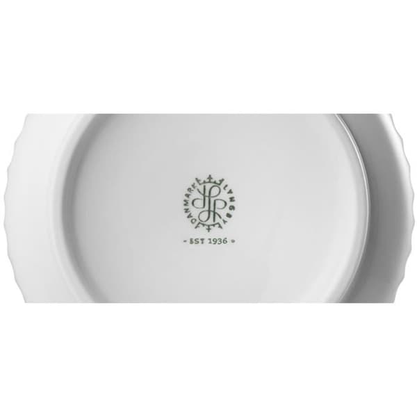 Vas i porslin - Lyngby - 20 cm - Vit - Skandinavisk stil - Bauhaus design